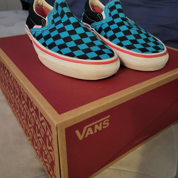 Women's 7.5 teal vans - Picture 10 of 12
